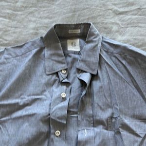 Taylor stitch custom tailored dress shirt in grey